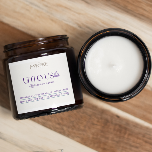 Unto Us - Christmas Candle